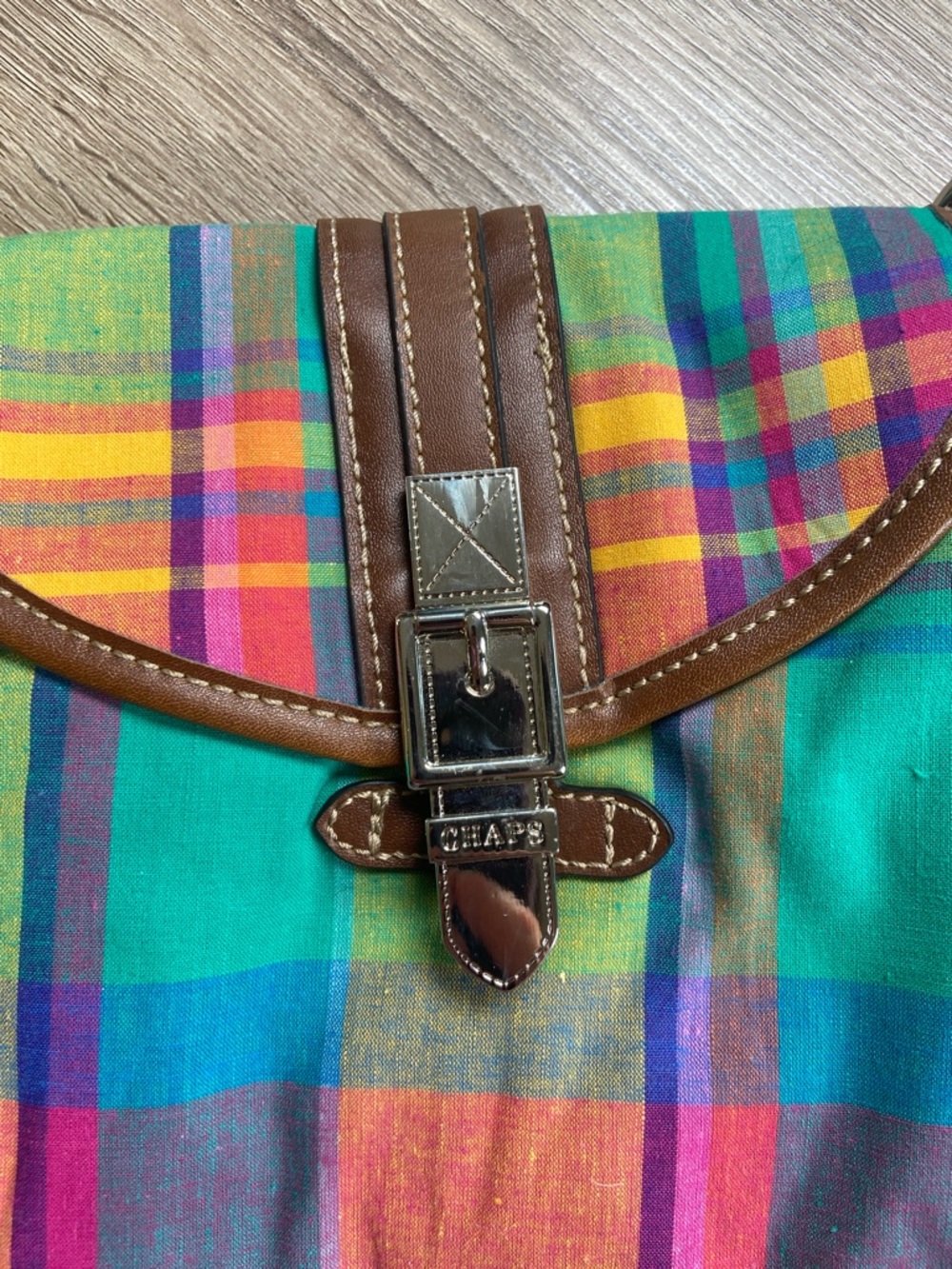 Multicolor Plaid Crossbody Bag - Picture 2 of 5